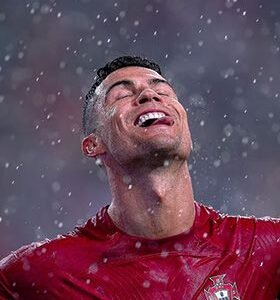 CR7 Raining Day HD Metal Poster