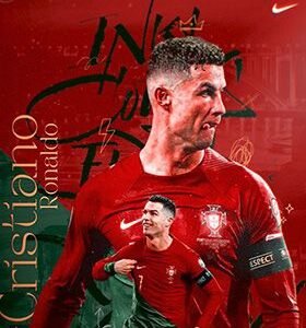 Cristiano Ronaldo Portugal Shirt HD Metal Poster