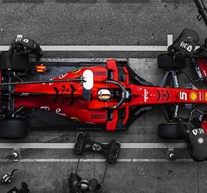 Ferrari F2008 TopView HD Metal Poster