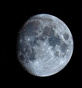 Full moon black sky HD Metal Poster
