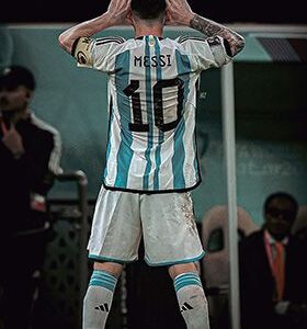Messi HD Metal Poster