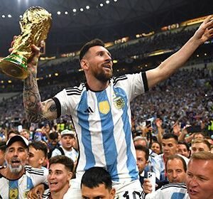 Messi World Cup Crowd HD Metal Poster