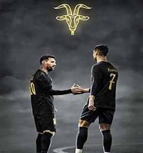 Messi x Ronaldo Poster HD Metal Poster