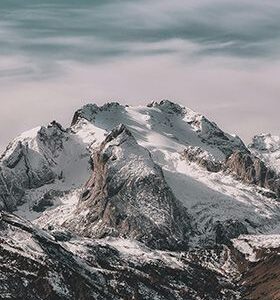 Snow capped mountain HD Metal Poster