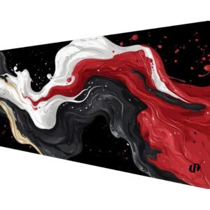 Black & Red Liquid Mix Mouse Pad