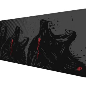 Black Wolves Monsters Mouse Pad