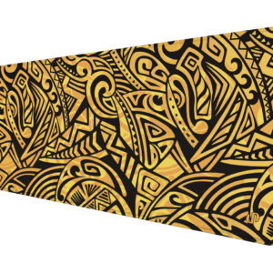 Yellow Orange Tribal Hawaiian Mouse Pad