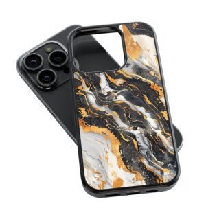 Black Golden Marble Phone Case
