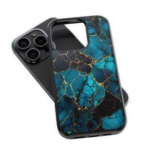 Blue Marble Veins Phone Case