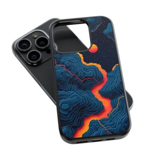 Fiery Planet Art Phone Case