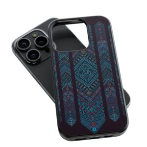 Geometric Pattern Blue Phone Case