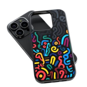 Neon Doodle Art Phone Case